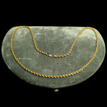 18K Yellow Gold Rope Chain 15.5"