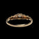 18K Yellow Gold Art Deco Diamond Engagement Ring Size 8