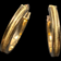 10K Yellow Gold Hoop Earrings Italy