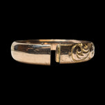 Antique Victorian Gold Filled Scrollwork Rose Gold Bangle Monogrammed "CMG"