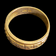 14K Yellow Gold Greek Pattern Band Ring Size 7.5