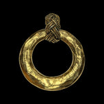 1980's Gold Plated Geometric & Rope Chanel Pendant - Victoire de Castellane