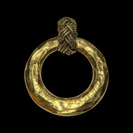 1980's Gold Plated Geometric & Rope Chanel Pendant - Victoire de Castellane