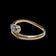 18K Yellow Gold Three Diamond Bypass Ring - Tiffany Snake Ring Inspired Size 4 3/4