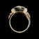 10K Yellow Gold Cameo Ring Scrollwork Accents Size 6