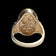 10K Yellow Gold Cameo Ring Scrollwork Accents Size 6