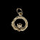 10K Yellow Gold Brushed / Etched Open Work Claddagh Charm / Pendant
