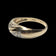 10K Yellow Gold Diamond Chip Ridged Band Size 6
