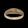 10K Yellow Gold Diamond Chip Ridged Band Size 6