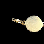 10K Yellow Gold "Della Felicita" Key to Happiness Skeleton Key Charm Italy