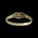 10K Yellow Gold Heart Pinky Simple Stacker Ring / Band Size 3 1/2