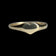 10K Yellow Gold Heart Pinky Simple Stacker Ring / Band Size 3 1/2