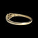 10K Yellow Gold Heart Pinky Simple Stacker Ring / Band Size 3 1/2