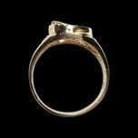 10K Yellow Gold Open Work Horse and Horseshoe Band Size 10
