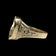 10K Yellow Gold Open Work Horse and Horseshoe Band Size 10