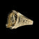 10K Yellow Gold Open Work Horse and Horseshoe Band Size 10