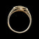 10K Yellow Gold Etched Horse Head Signet Band / Ring Size 11