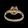 10k Yellow Gold Lucky Horseshoe & Clover Ring Size 3 1/4