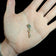 10K Yellow Gold "Della Felicita" Key to Happiness Skeleton Key Charm Italy