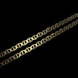 10K Yellow Gold Flat Mariner / Anchor Link Chain Necklace 23" x 3.15mm