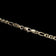 10K Yellow Gold Flat Anchor / Mariner Link Chain Necklace Italy 3.15mm