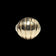 10K Yellow Gold Lined / Ridged Statement Dome Ring Size 6 1/4