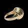 10K Yellow Gold Lined / Ridged Statement Dome Ring Size 6 1/4