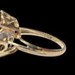 10K Yellow Gold Oval Cut Smokey Quartz Ring Size 8