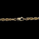 10K Yellow Gold Rope / Twist Chain Necklace 20" 4.5mm