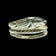 10K Yellow Gold Open Work Etched Snake Ring Size 8