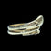 10K Yellow Gold Open Work Etched Snake Ring Size 8