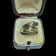 10K Yellow Gold Open Work Etched Snake Ring Size 8