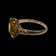 10K Yellow Gold Emerald Cut Synthetic Yellow Sapphire Ring Size 6