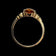 10K Yellow Gold Emerald Cut Synthetic Yellow Sapphire Ring Size 6