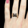 Antique Victorian Era 10K Rose Gold Etched Cigar Band Size 6 1/2