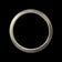 10K White Gold Milgrained Edge Wedding Band Size 4 3/4