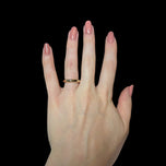 10K Yellow Gold Thick Domed 3.66mm D-Shape Profile Band Size 4 3/4