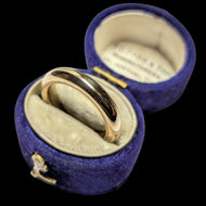 10K Yellow Gold Thick Domed 3.66mm D-Shape Profile Band Size 4 3/4