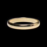 14K Yellow Gold D Profile "Devotion" Wedding Band Size 5 3/4