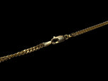 14K Yellow Gold Curb Link Chain Necklace Italy 18” 3mm