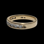 14K Yellow Gold "Forever" Diamond Channel Set Band Size 6 1/2