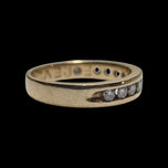 14K Yellow Gold "Forever" Diamond Channel Set Band Size 6 1/2