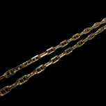 14K Yellow Gold Mariner/Anchor Link Chain Necklace Italy