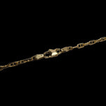 14K Yellow Gold Mariner/Anchor Link Chain Necklace Italy