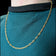 14K Yellow Gold Mariner/Anchor Link Chain Necklace Italy