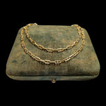 14K Yellow Gold Mariner/Anchor Link Chain Necklace Italy