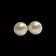 14K Yellow Simple Gold Cultured Pearl Stud Earrings