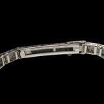 14K White Gold & European Cut Diamond Art Deco Filigree Panel Bracelet