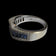 14K White Gold Channel Set Baguette Cut Sapphire & Diamond Row Band / Ring Size 7