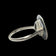 Antique 14K White Gold Ellis Bros Shank With Silver Coin Love Token "Sally" Signet Ring Size 5 3/4